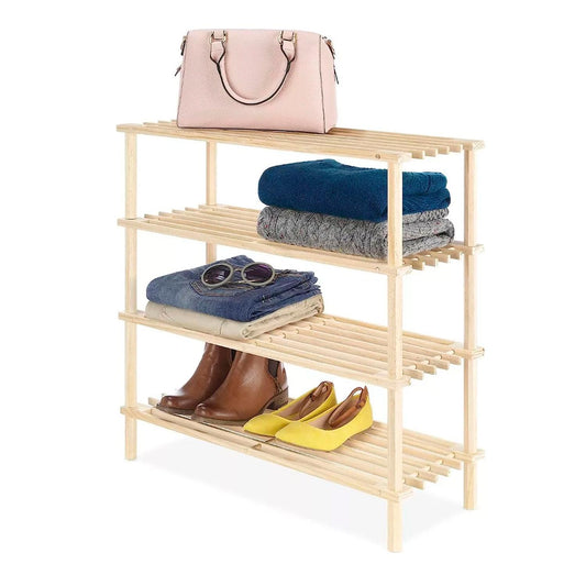 Zapatero Organizador Mueble Zapatero Madera Zapateros 4nivel