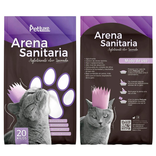 Arena Sanitaria Aglutinante PetLuxe Aromas 20kg