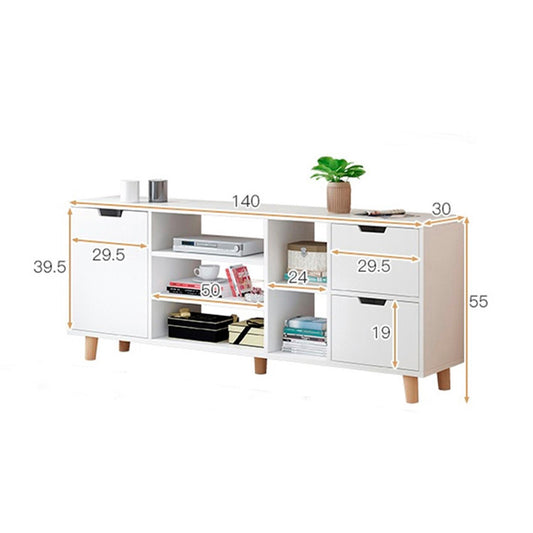 Rack TV 140x30x55cm 3 cajones Chic Home