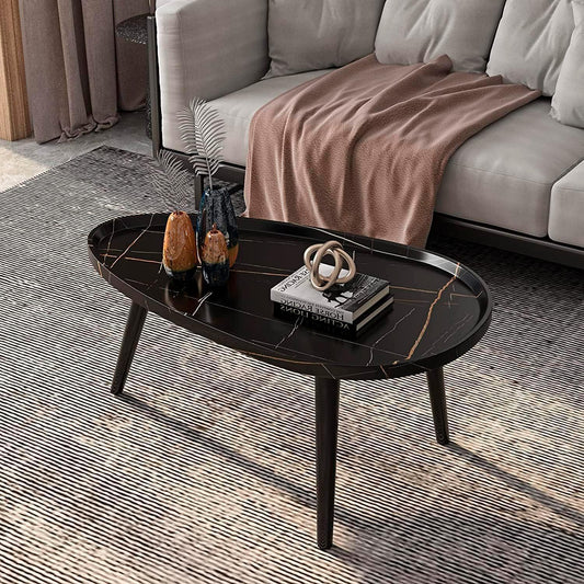 Juego de mesa de centro ovalada 80+50cm Chic Home