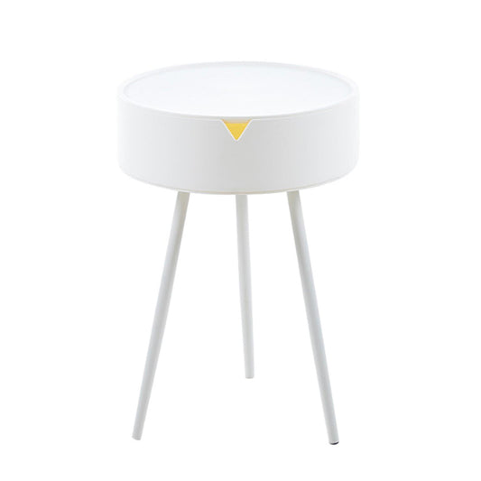Velador Blanco redondo 40x54cm Chic Home