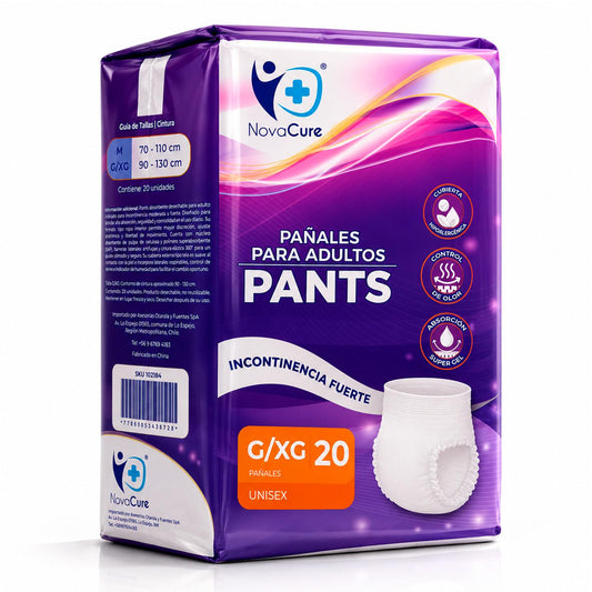 Pañales Adulto Pants Alta Absorción 20 Un Novacure