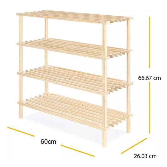 Zapatero Organizador Mueble Zapatero Madera Zapateros 4nivel