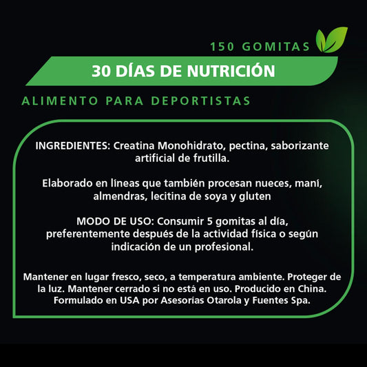 Creatina En Gomitas Be Healthy 150 Unidades