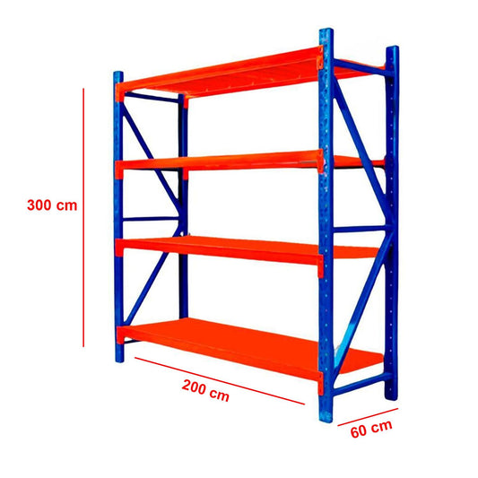 Estante Metálico Rack  300x200x60 800kg
