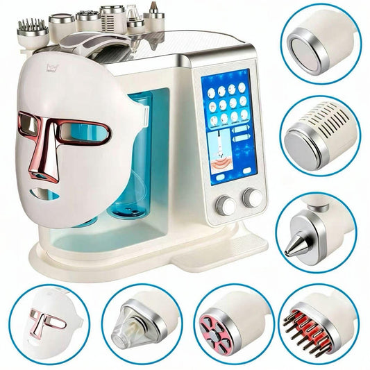 Máquina Hidrafacial HydraGlow 7 en 1 + Electroporador