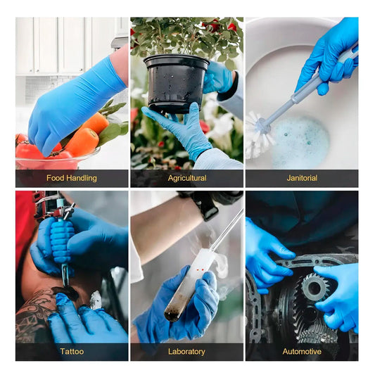 Guantes de Nitrilo texturizados tallas S, M, L, XL colores NovaCure
