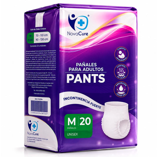 Pañales Adulto Pants Alta Absorción 20 Un Novacure