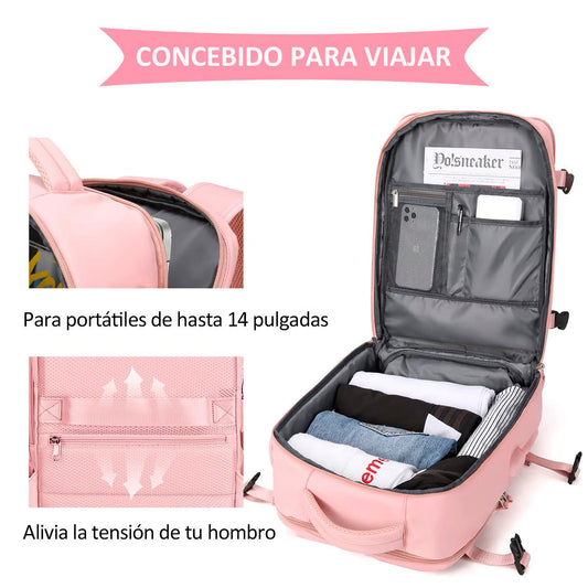 Mochila De Viaje Multifuncional Impermeable Usb Tik Tok