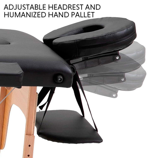 Camilla Masaje Madera 2 Cuerpos Plegable