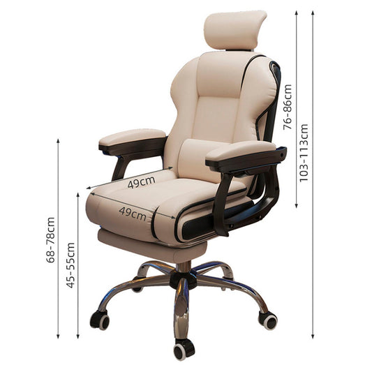 Silla gerencial apoyo lumbar y pies reclinable ChicHome