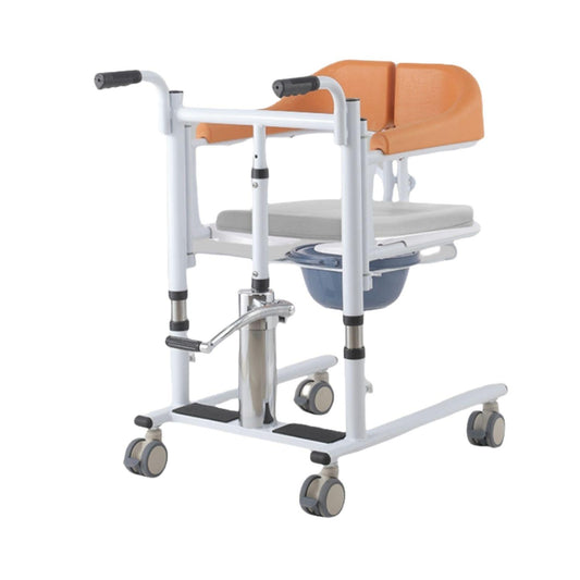 Silla de Baño y Traslado Multifuncional con Pedal
