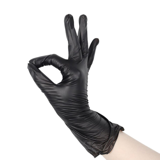 Guantes De Nitrilo Negro Caja 100 Unidades