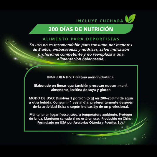 Creatina Monohidrato En Polvo 1000gr Be Healthy