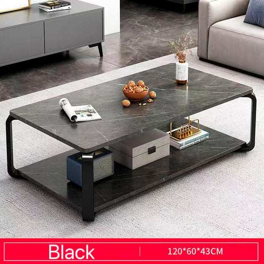 Mesa rectangular doble nivel marmolada ChicHome