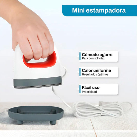 Plancha Estampadora Mini Portátil Transfer Sublimacion Vinil