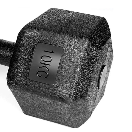 Par Mancuernas Hexagonales Caucho 10 Kg Boost Fitness