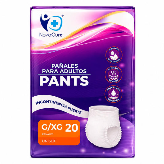 Pañales Adulto Pants Alta Absorción 20 Un Novacure